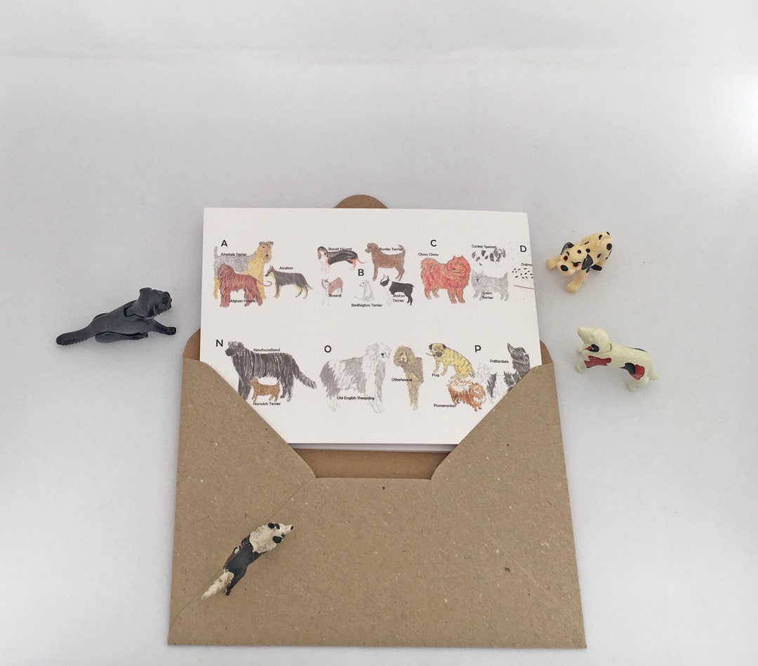 An Alphabet of Dogs Concertina Card Etsy