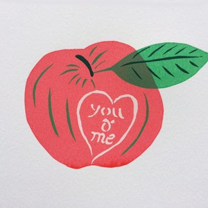You & Me originele gezeefdrukte wenskaart. Gesigneerd en uitedend (editie van 100)