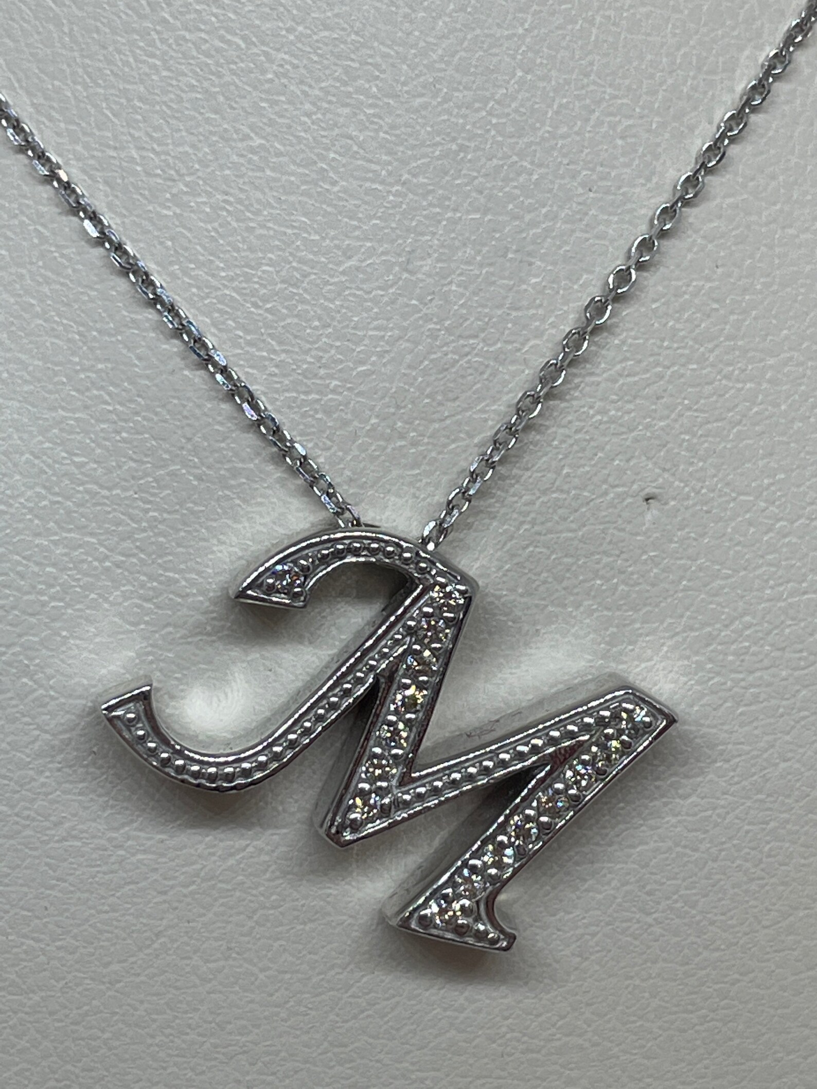M necklace white gold Clearance