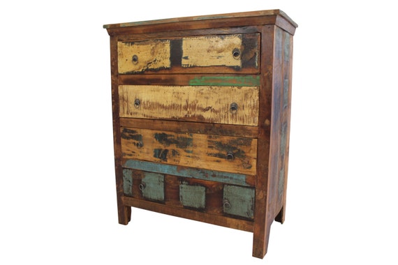 Shabby Chic Chest Of Drawers 4 Drawers Beautifully Etsy