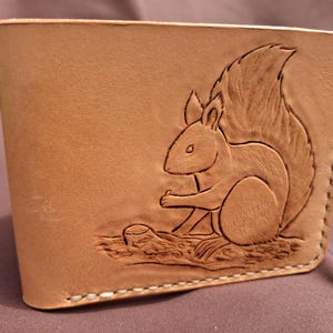 Leather Wallet - Red Squirrel