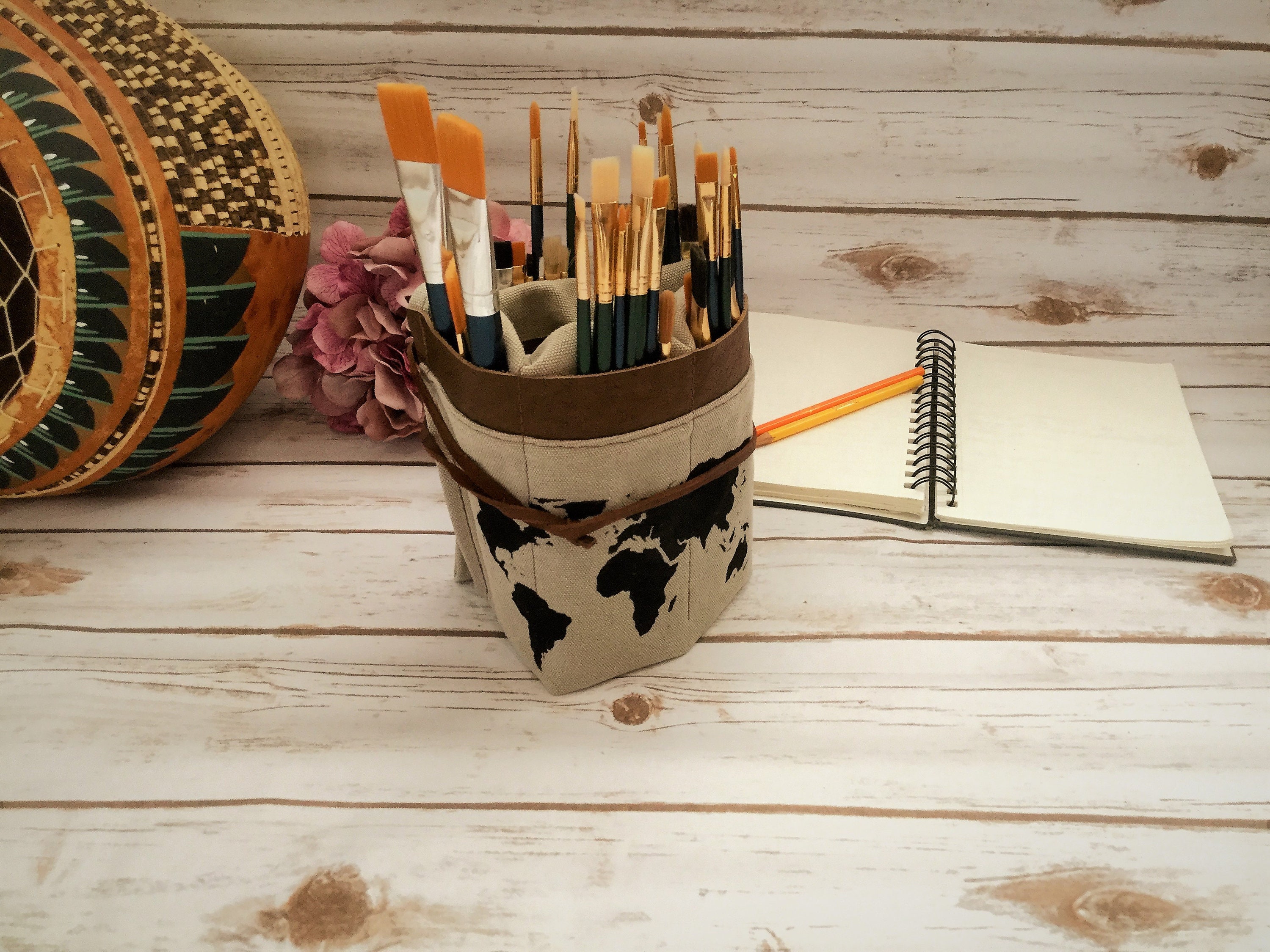 Paint Brush Roll, Artist Roll, Paint Brush Organizer, Artist pouch