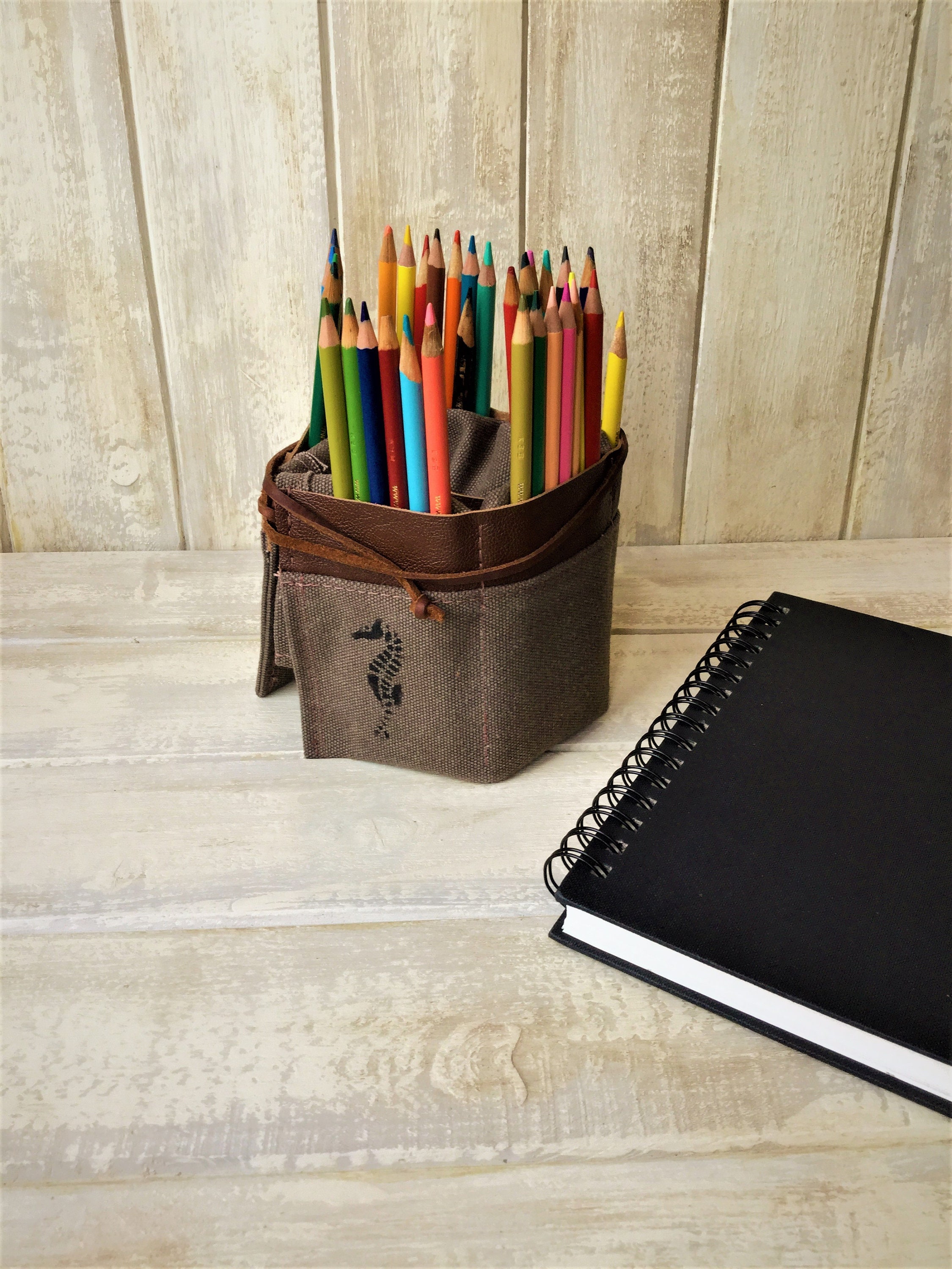 Personalized Pencil Roll, Pen Roll, Pencil Roll Up Case, Pencil Roll