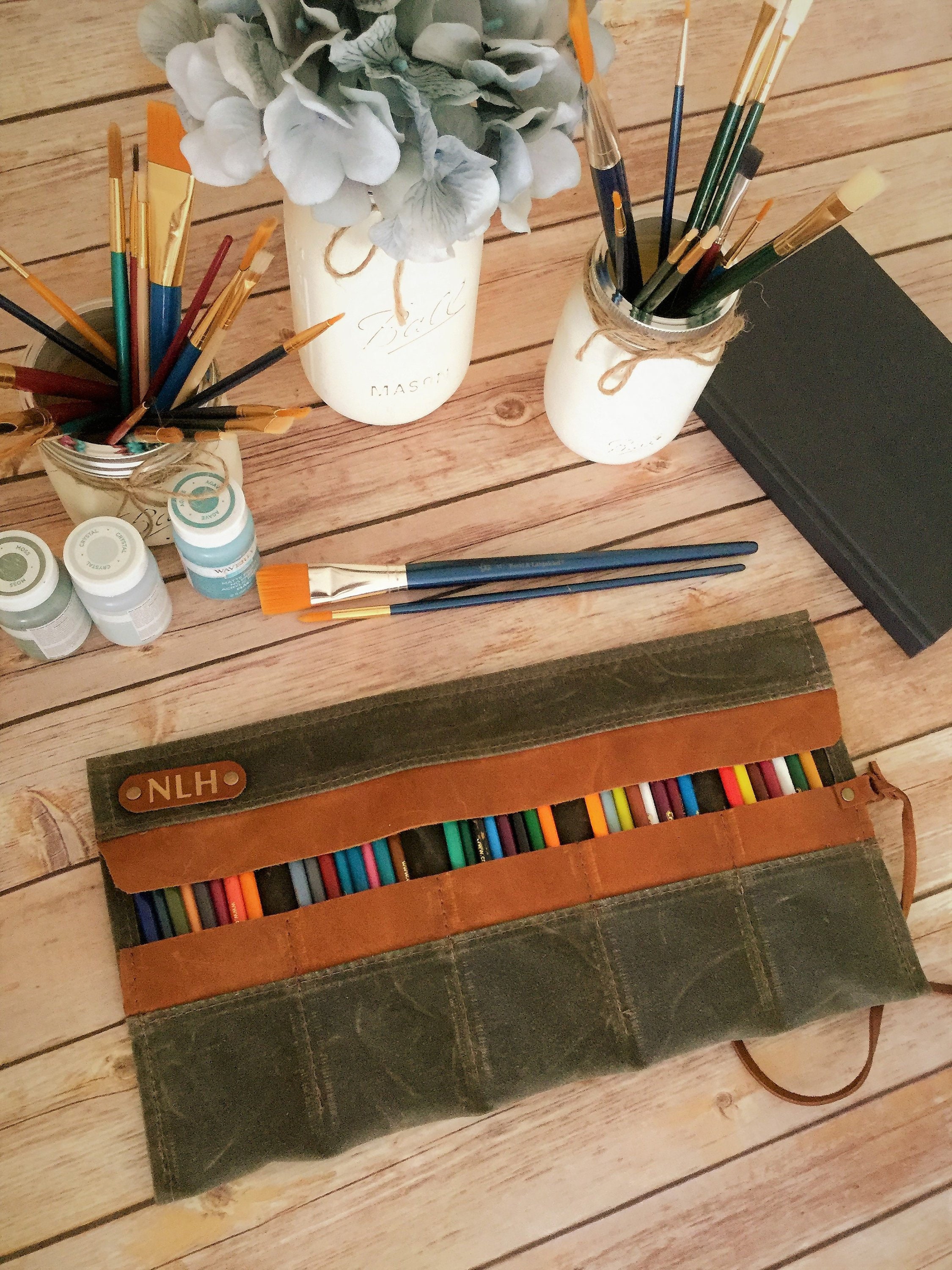 Custom canvas pencil case Clearance