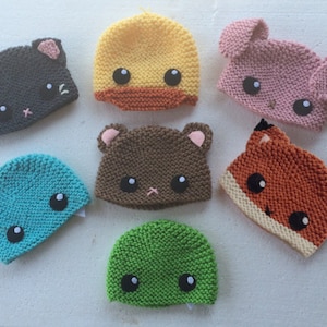 Knitted Animal Infant Hats