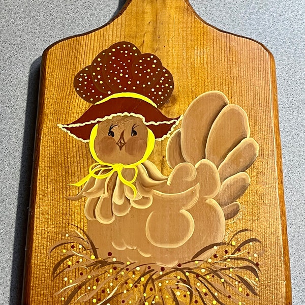 Wooden Chicken Cutting Board Etsy