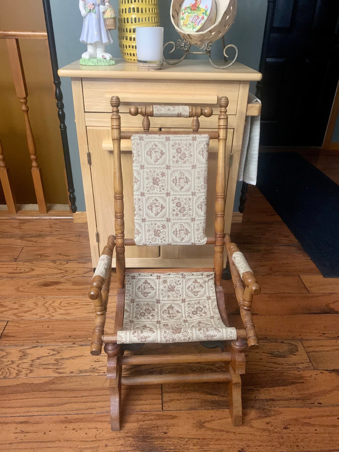 Vintage Victorian Platform Childs Rocker Spring Patent Kids Etsy