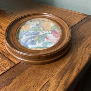 Vintage Oval Plastic Bubble Frame MCM DIY Frame Decor