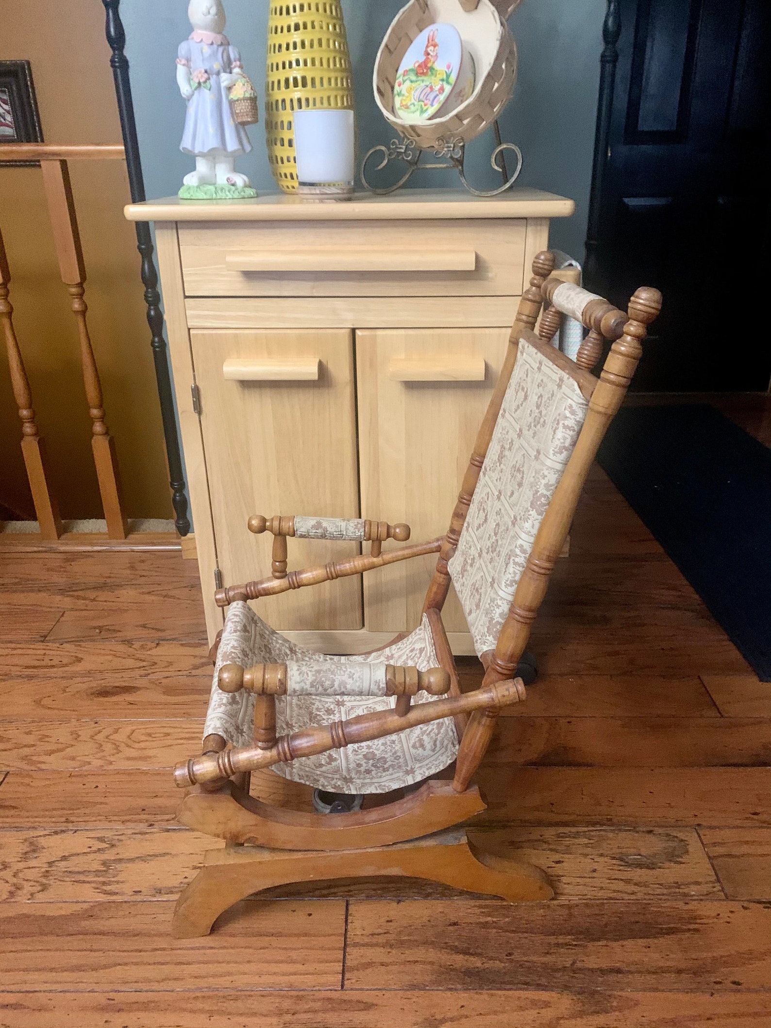 Vintage Victorian Platform Childs Rocker Spring Patent Kids Etsy