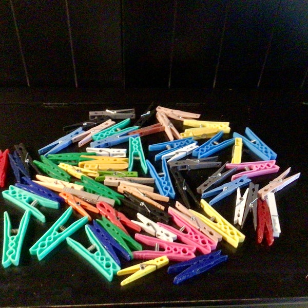 Pink Clothespins Etsy