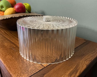 Vintage Acrylic Cake Cover Dome Crystal Appearance Entertainment Decorative Decor