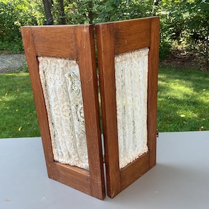 Vintage DIY Wooden Shutter Size Frame Crafty Supply Decorative Hider decor
