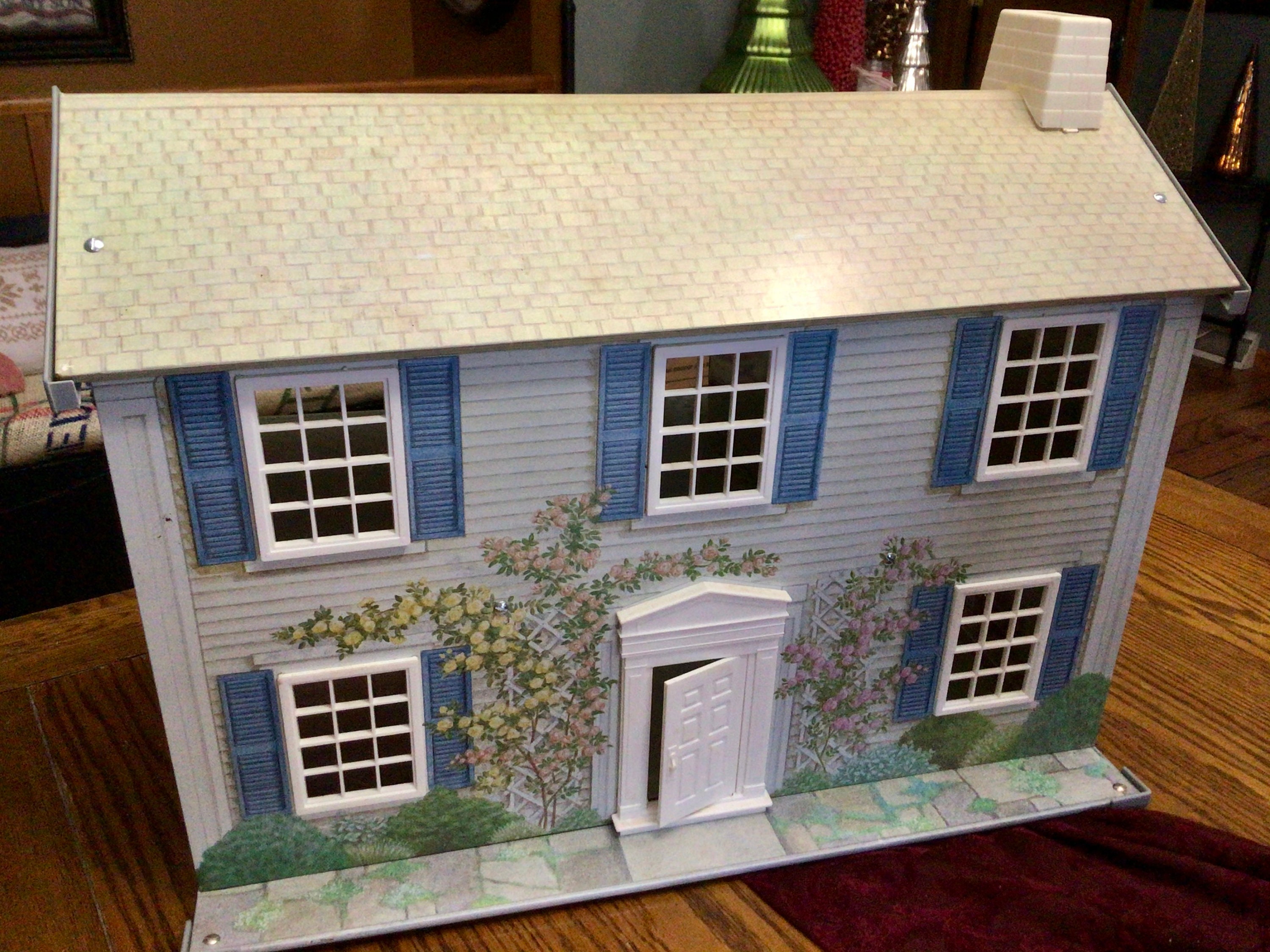 Vintage Metal Tin Todays Kids Dollhouse with Furniture Girls Etsy