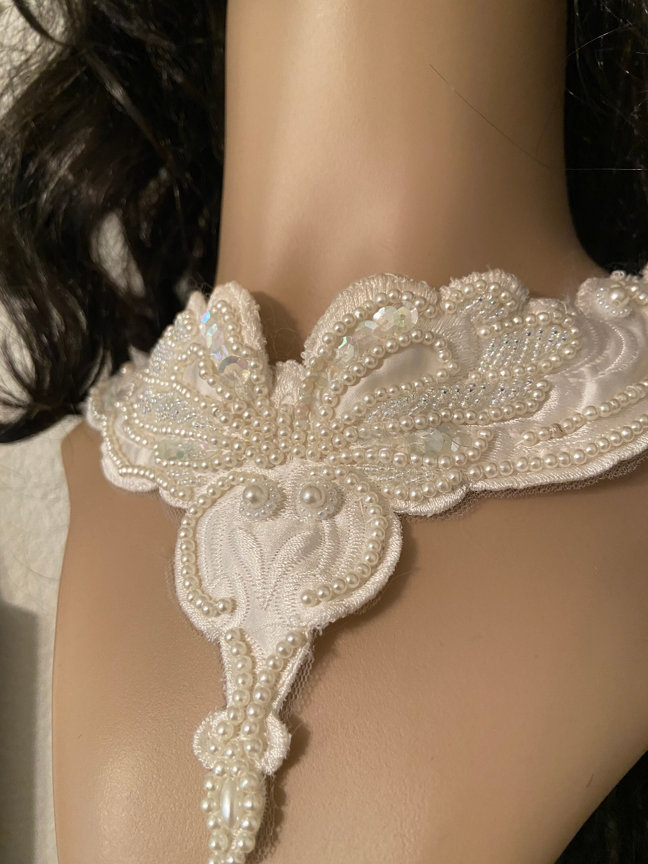 Hand Cut Beautiful Vintage Wedding Dress Collar Loaded with Etsy