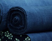 Shibori Indigo Hmong Hand Woven Cotton Fabric - Vintage blue Tablecloth Tea towel - Homespun Natural hand dye Plant dyes - Chinese Tie dye