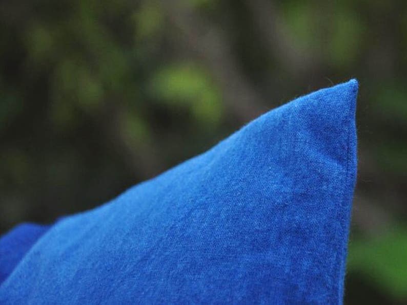 Three shadow indigo blue pillow cases Pathc work Cotton Home Etsy