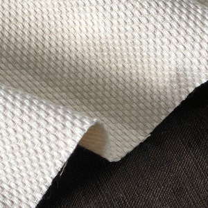Ivory white Japanese Kendo Cotton Fabrics - Solid white Sofa Cloths - Particle Texture Thick Fabrics - Warm clothing jacket fabrics