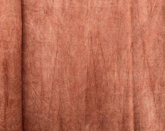 light Brick Red Plant dyes Cotton fabric - Natural Tie dyed Hand dyed Table cloth - Solid Light brick red Hand woven Cloth/ Towel Supply