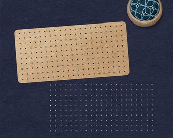 Acrylic Stencil for Sashiko | GRID DOT - Sashiko Stencil Quilting Stencil - Patchwork Sashiko Embroidery Line Pattern - Indigo boro style