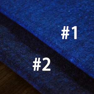 Indigo blue Sashiko Boro style fabric - Natural Plant dyes Dark Blue Embroidery cloth - Linen Cotton Blend clothing Supplies - Home Decorate