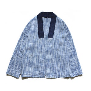 Indigo Kimono Adult Unisex Jacket/ Clothing Vintage Blue Coats Hand ...