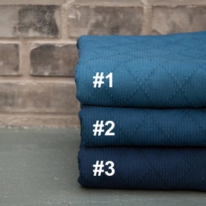 Shibori Indigo blue Japanese Kendo Cotton Fabric | Diamond - Natural plant dyes - Hand dyed blue Sofa Cloths - Particle Texture Thick Fabric