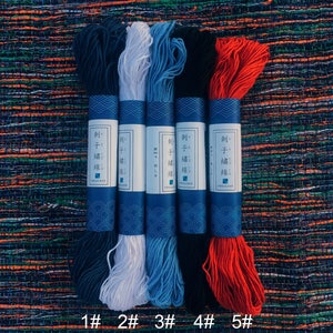 Sashiko Cotton Ptachwork Threads - 100% Cotton threads for Hand Quilting, Embroidery - Soft touch Thick Sturdy Embroidery Floss