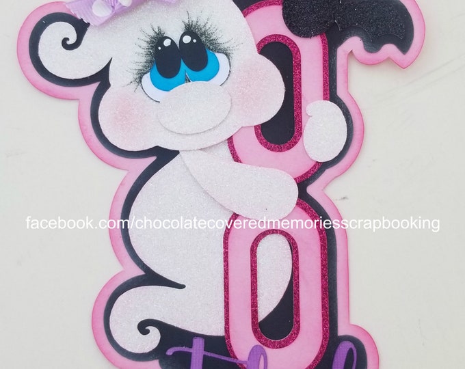 Bootiful You Halloween Vertical Title Premade Paper Piecing for 12x12 Scrapbook Page Layout Scrapbooking Die Cut Cuts