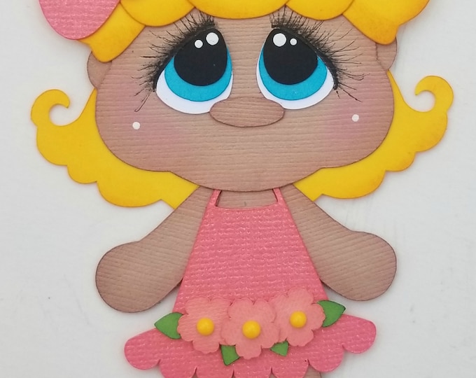 Beach Girl Swim One Piece Swimsuit Summer Premade Paper Piecing Scrapbook Scrapbooking Die Cut