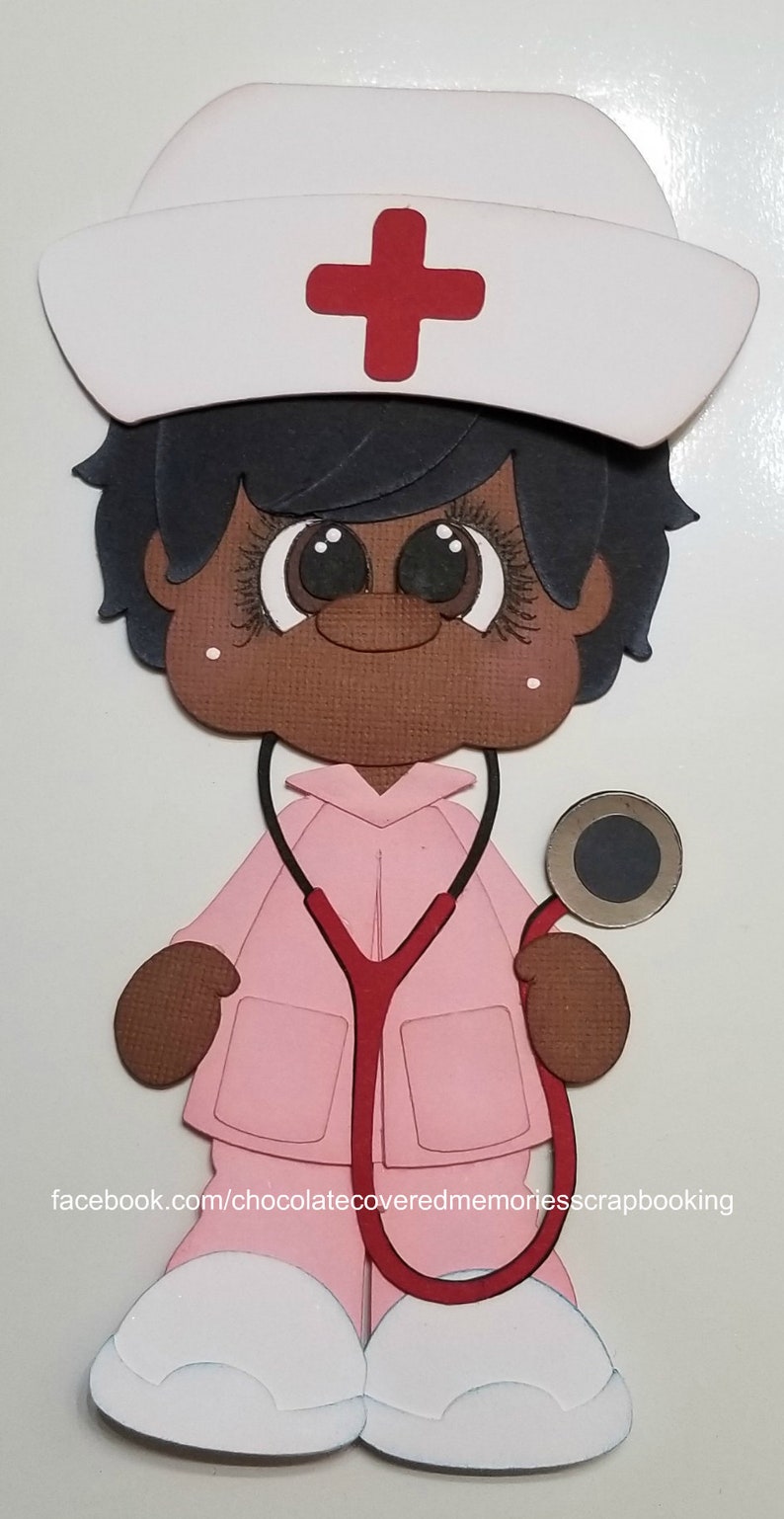 Nurse Premade Paper Piecing Scrapbook Scrapbooking Die Cut Etsy