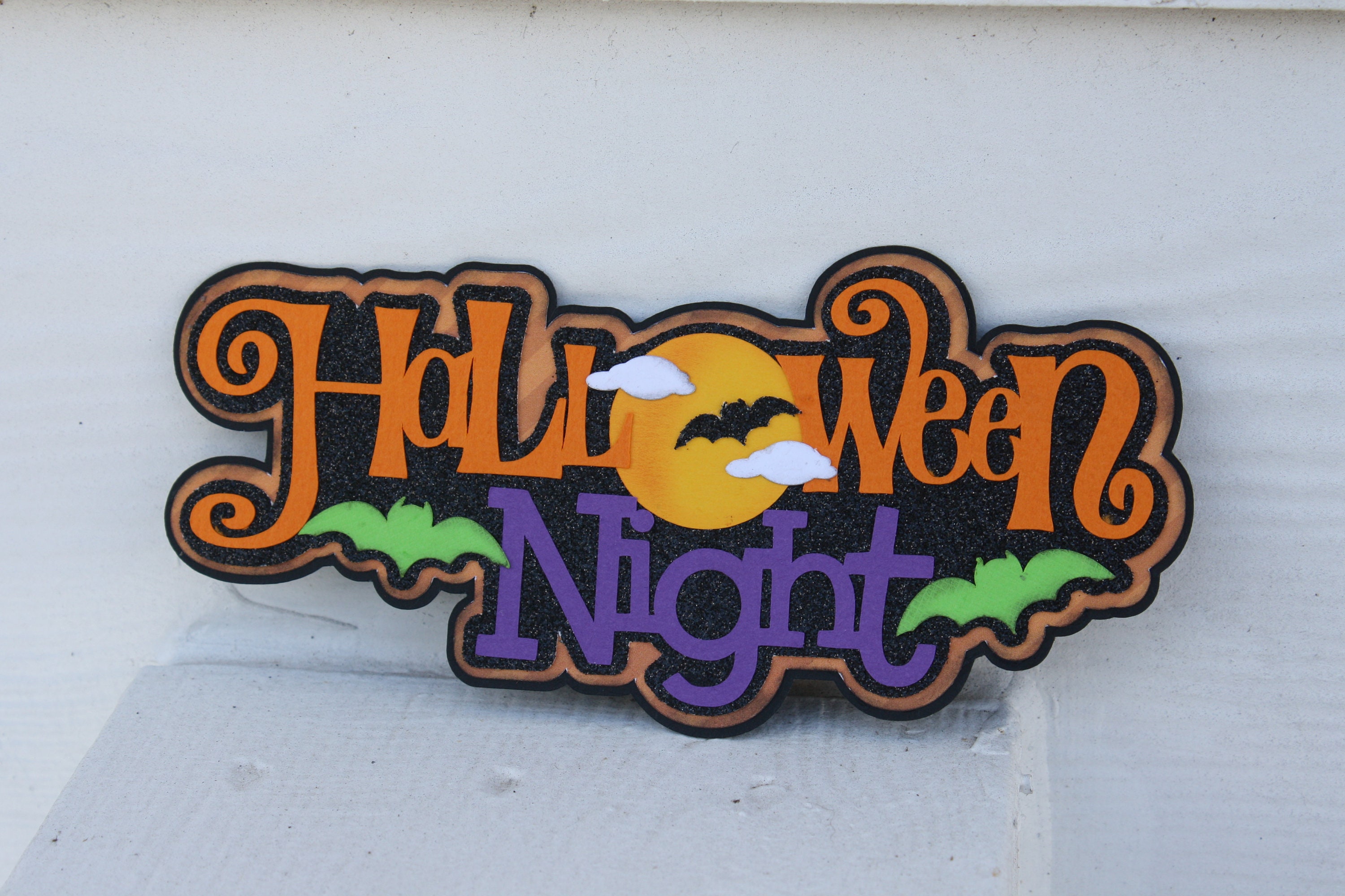 Die Cuts Halloween 4 piece paper piecing die cut scrapbook