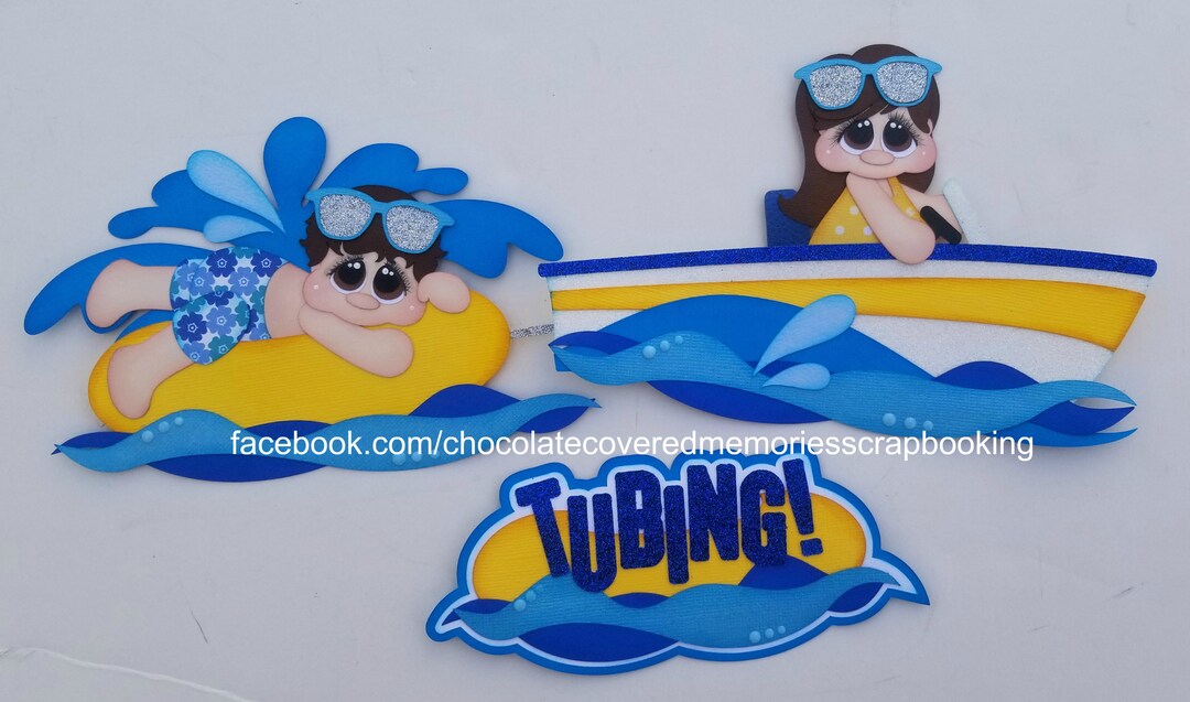 Tubing Title and Paper Piecing Premade Paper Piecing Scrapbook