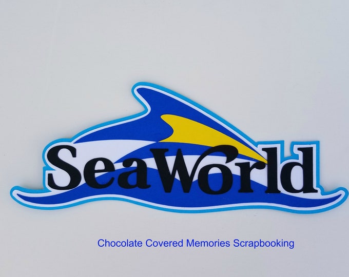 Sea World Title Premade Paper Piecing Scrapbook Scrapbooking Die Cut
