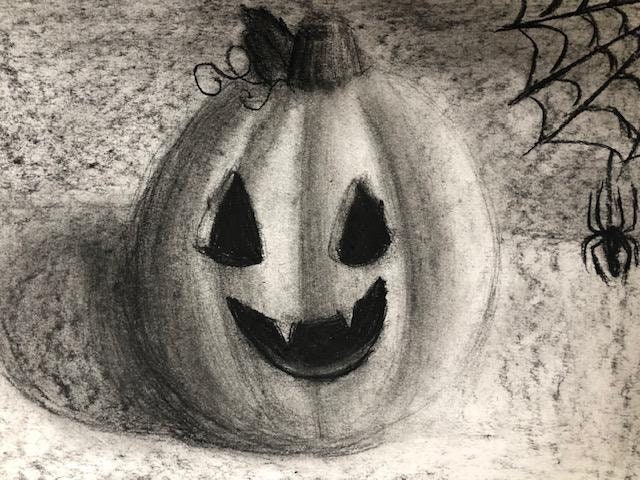 Jack O Lantern Pumpkin Halloween Art Lesson by Art Teacher in LA- Art ...