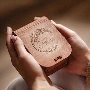Personalized Engraved Wood Memory Box, Custom Keepsake Gift