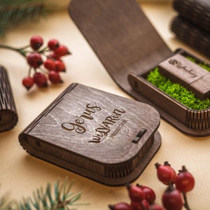 20-Pack | Engraved Wooden USB Boxes with Optional Custom USB 3.0 Flash Drive – Perfect for Photographers & Corporate Gifts