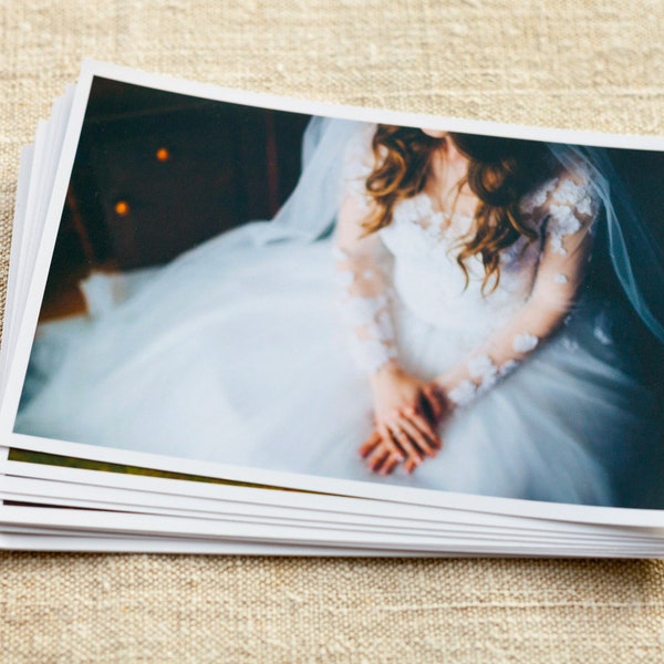 Paquete de más de 50 / Imprima su foto digital de 4x6 pulgadas o 6x8 pulgadas, Foto de boda familiar en papel mate de 10x15 cm o 15x21 cm, Impresión de fotografía personalizada