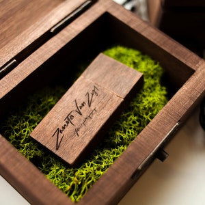 Wooden usb box for wood USB flash drive, wedding USB box, memory box packaging, USB 3.0 Stick 8gb 16gb 32gb