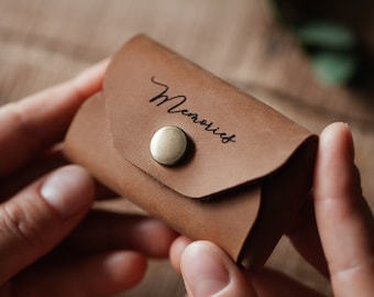 Étui USB en cuir gravé, clé USB 3.0 en bois en option