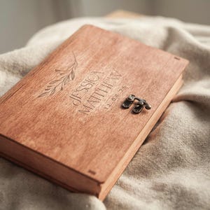 4x6 Wooden Photo Box and USB Flash Drive 3.0 Wedding Photo Box for 10x15 cm Prints, Personalized Gift for Couple, Memory Box for Photo Teak
