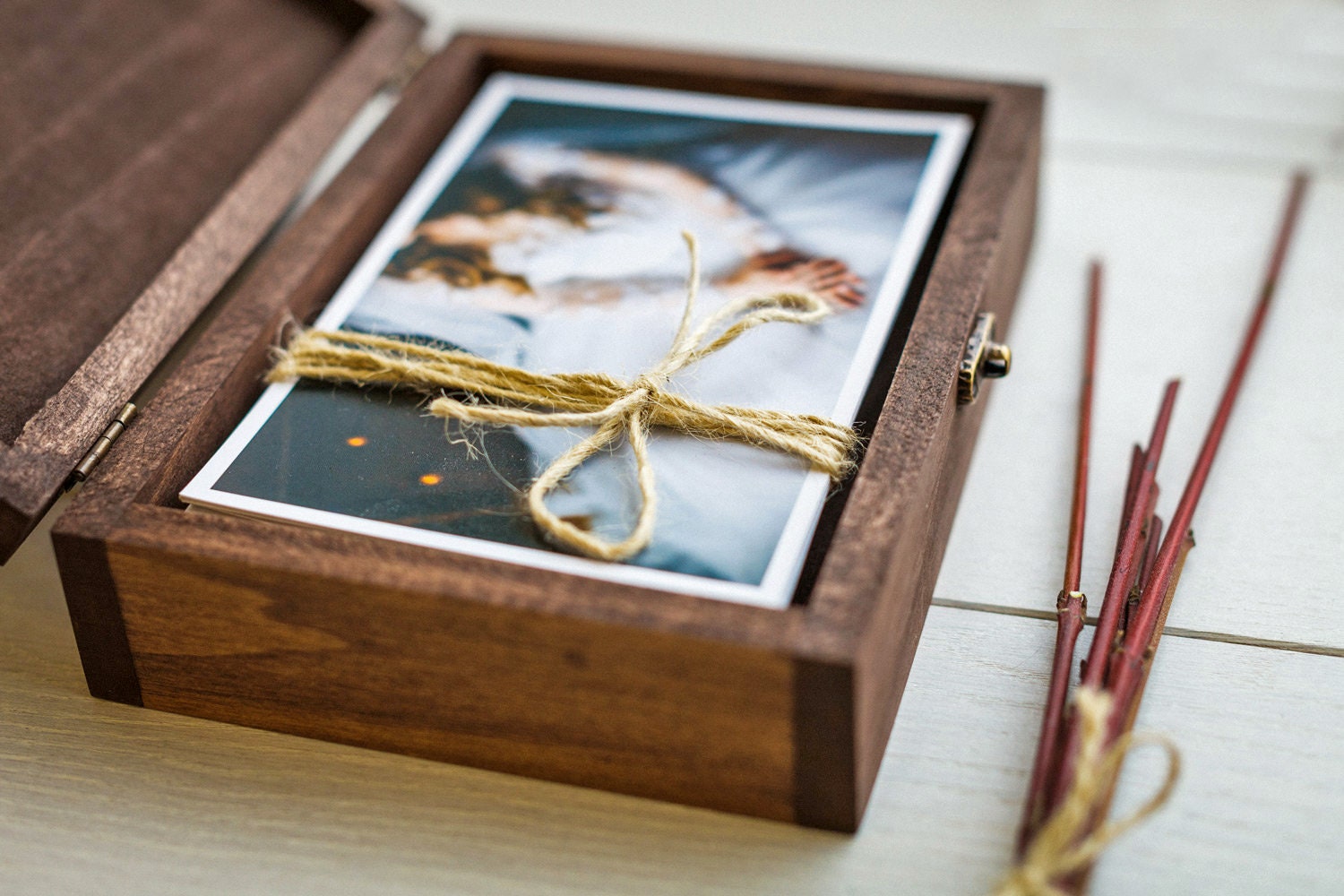 Memory Box Wedding Photo Album Box 6x8 Inch Photo Wood Gift Etsy