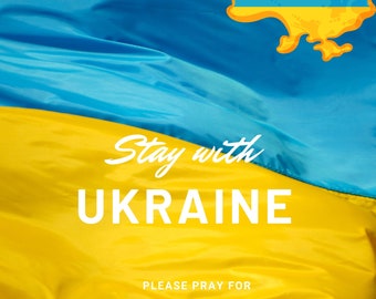 Pray for Ukraine Love to Ukraine Ukrainian seller Ukrainian shop stay with Ukraine Virtual hugs to Ukraine. Digital file postcard poster