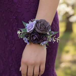 Corsage for Prom Purple - Etsy Corsage for Prom Purple - Etsy