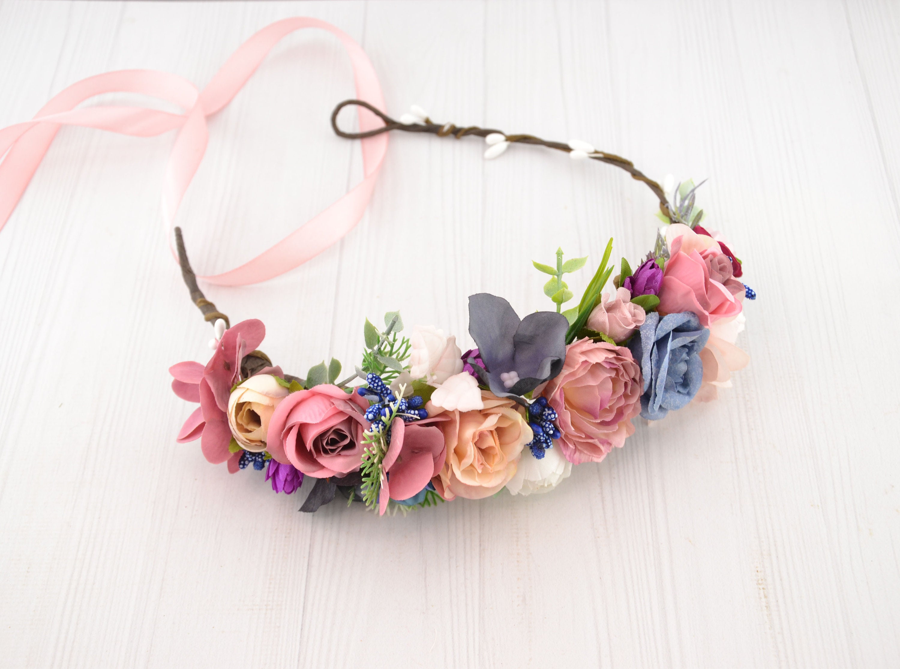 Bridal Headband Floral - Etsy