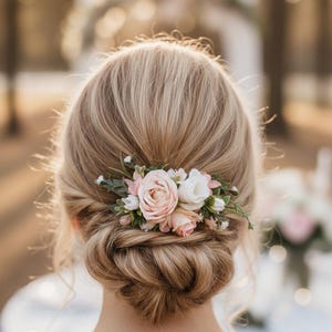 Pink Hair Accessories Bridal - Etsy display picture 1