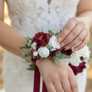 Burgundy Prom Flower - Etsy
