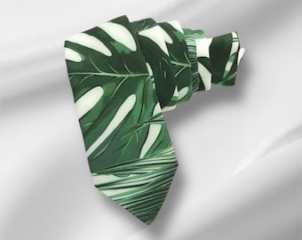 Palm green bowtie for men Emerald suspenders for boys Groom suspenders for Best Man Fall wedding Bow tie for Groom Floral Necktie for Boy