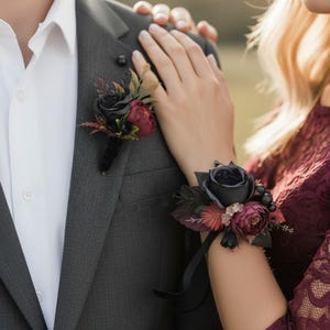 burgundy dress top Buy Wholesale Modern Red Rose Boutonniere and Corsage Pack in Bulk