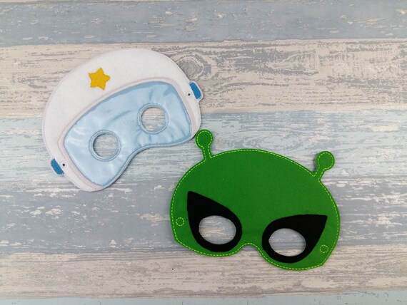 Astronaut Mask Alien Mask Space Party Felt Dress Up Masks Birthday Party Favor Halloween Il_570xn