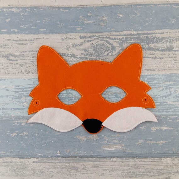 Fox Mask Woodland Mask Woodland Arctic Fox Felt Mask | Etsy